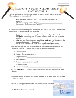 handout 4 &ldquo;i dreamt a dream tonight&rdquo;
