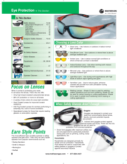 Eye Protection In This Section