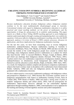 creating your own symbols: beginning algebraic thinking with