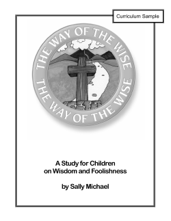 Curriculum Sample - Children Desiring God