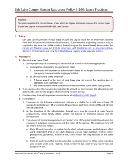 Salt Lake County Human Resources Policy 4