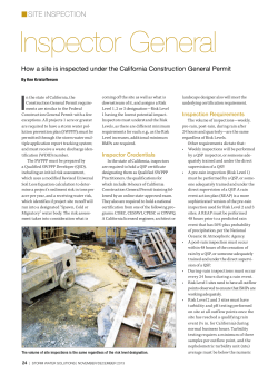 Inspector General - Storm Water Solutions