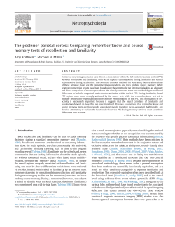 The posterior parietal cortex_ Comparing remember/know and