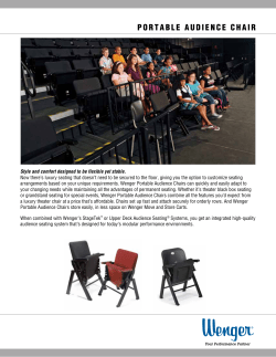 portable audience chair