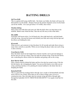 Practice Drills 10U and up