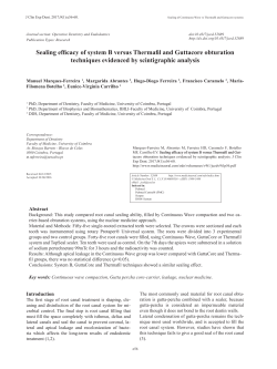 Sealing efficacy of system B versus Thermafil and Guttacore
