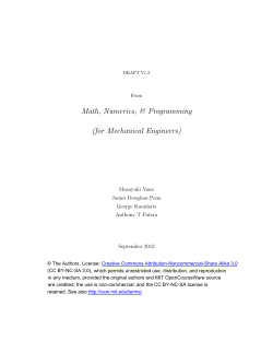 Unit VII. Nonlinear Equations