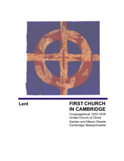 March 18, 2012 - First Church Cambridge