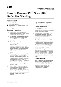 How to Remove 3M Scotchlite Reflective Sheeting