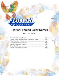 Floriani Thread Color Names