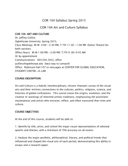 sample syllabus - Oglethorpe University