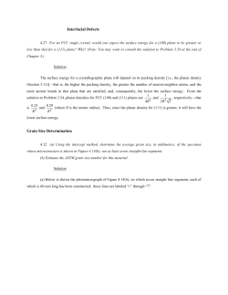Interfacial Defects Grain Size Determination