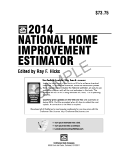 2014 national home improvement estimator