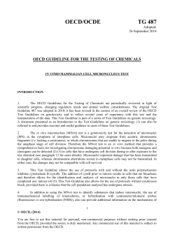 OECD/OCDE TG 487 - Institut Pasteur de Lille