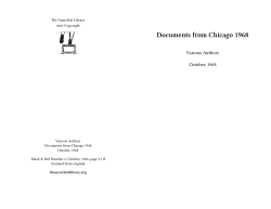 Documents from Chicago 1968