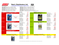 2014 Coolant - Red L Distributors