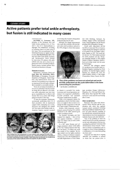 Active patients prefer total ankle arthroplasty, but fusion is still