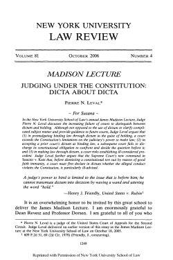 DICTA about DICTA, 81 N.Y.U. L. Rev. 1249
