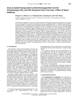 Effect of Na2O Additive - American Chemical Society
