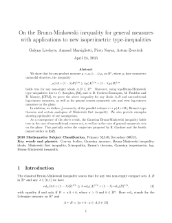 On the Brunn-Minkowski inequality for general measures