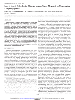 Loss of Neural Cell Adhesion Molecule Induces