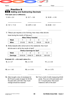 Practice B 3-3 - Scarsdale Public Schools