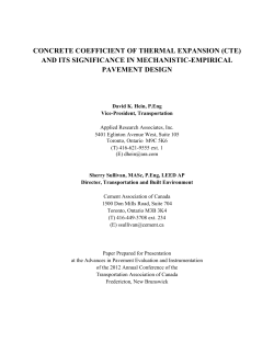 concrete coefficient of thermal expansion (cte) and its significance in