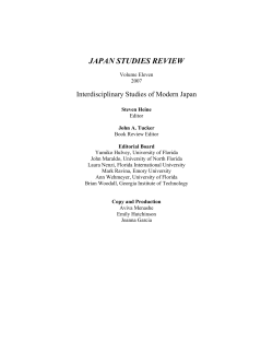 2007: Volume XI - FIU Asian Studies Program