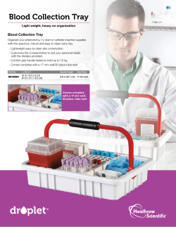 Blood Collection Tray