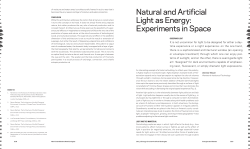 Natural and Artificial Light as Energy: Experiments
