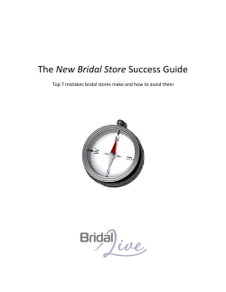 The New Bridal Store Success Guide