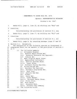 AMENDMENTS TO HOUSE BILL NO. 1576 Sponsor
