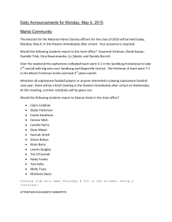 Daily Announcements for Monday, May 4, 2015 Marist Community