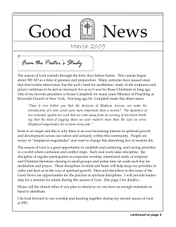 Good News - Providence Presbyterian Church