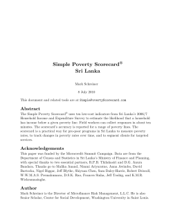2006/7 data, English - Simple Poverty Scorecard