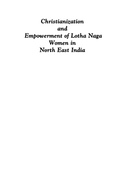 Christianization and Empowerment of Lotha Naga Women in North