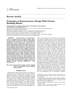 Principles of nanostructure design with protein building blocks