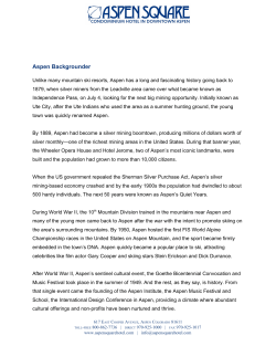 Aspen Backgrounder - Aspen Square Hotel