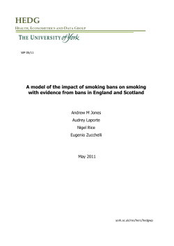 A model of the impact of smoking bans on smoking with evidence