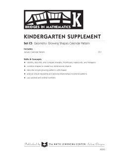 C5 Growing Shapes - The Math Learning Center Catalog