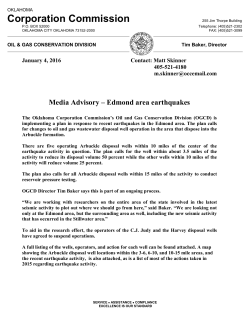 disposal volumes - Oklahoma Corporation Commission