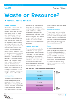 EPA Waste Whats in Bin