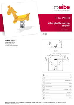 eibe ibondo giraffe spring rocker