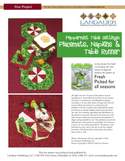 Peppermint Table Settings