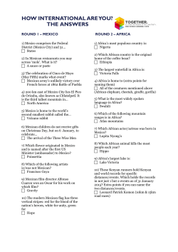 HOW INTERNATIONAL ARE YOU? THE ANSWERS