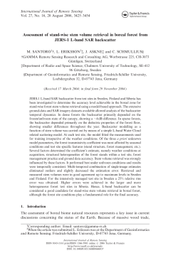 Assessment of stand-wise stem volume retrieval in boreal forest from