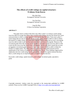 The effects of credit ratings on capital structure: Evidence