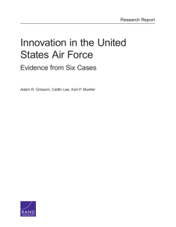 Innovation in the United States Air Force