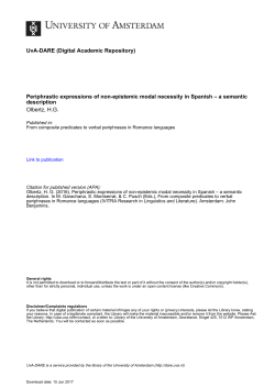 Periphrastic expressions of non-epistemic modal necessity in Spanish