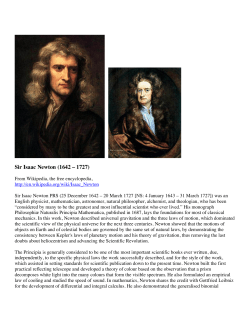Sir Isaac Newton